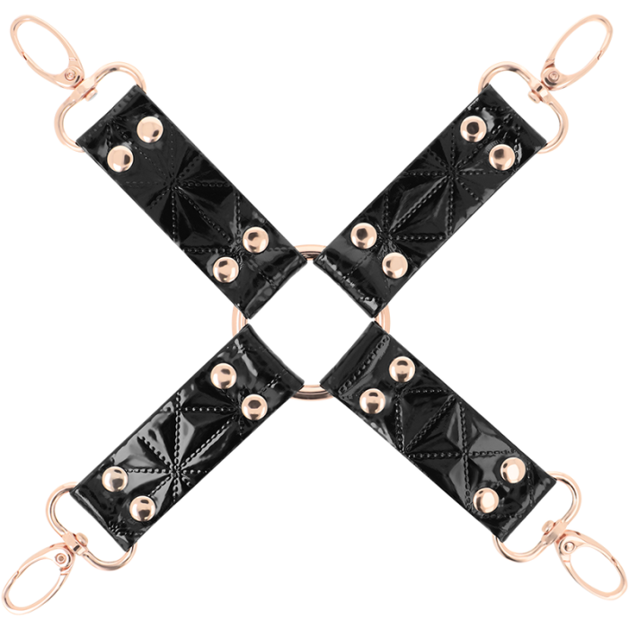 Obsenza - Cravate en Cuir Vegan Edition Noir pour Bondage et Dominance - Noir - Image 2