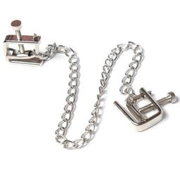 Obsenza - OHMAMA Fetisch Metallschraubenklemmen mit Kette für intensive Lustspiele - Image 1