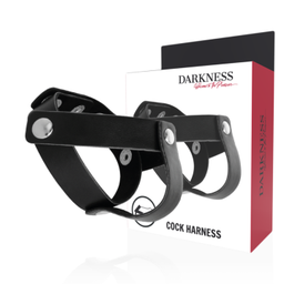 Obsenza - DARKNESS Hautring für Penis und Hoden – Verstellbarer Leder-Ring für intensives Vergnügen - Image 1