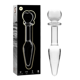 Obsenza - Plug Anal Nebula Series Ibiza – Modèle 7 en Verre Borosilicate Clarté - Image 1