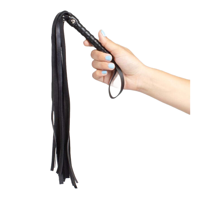 Obsenza - Secretplay Bondage-Peitsche aus Kunstleder für BDSM und Fetischspiele - Schwarz - Image 1