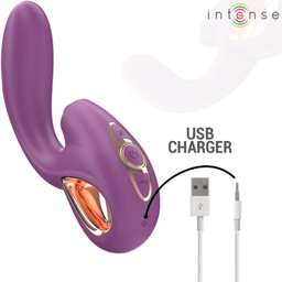 Obsenza - Lali Multifunzionale Vibratore Punto G Tapping Thrust Vibrazione Viola - Viola - Image 1