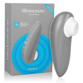 Obsenza - Estimulador de Clítoris Womanizer Starlet 3 con Tecnología Pleasure Air - Gris - Image 1