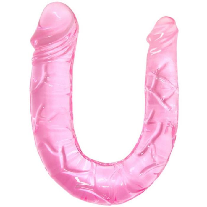 Obsenza - Dildo Duplo com Estímulo Simultâneo - Baile - Rosa - Image 1