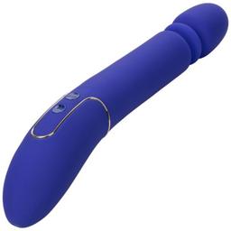 Obsenza - Masajeador Sexualmente Poderoso Shameless Slim Thumper de CALEXOTICS - Azul - Image 1