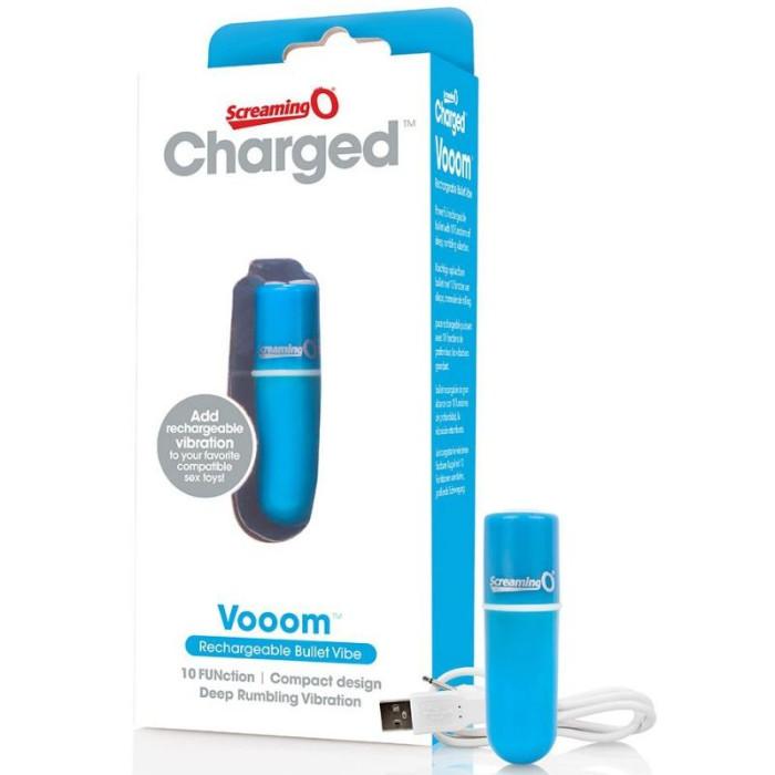 Obsenza - Rechargeable Vibrating Bullet Vooom by Screaming O with 10 Vibration Modes - Image 1
