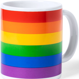 Obsenza - Taza Pride con Bandera LGBT en Caja Kraft para Celebrar la Diversidad - Image 1
