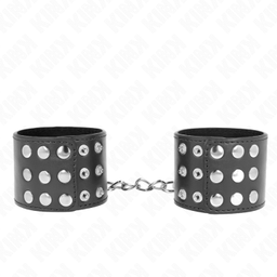 Obsenza - KINK Handgelenkfesseln mit Druckverschluss, verstellbar 19-24 cm - Schwarz - Image 1