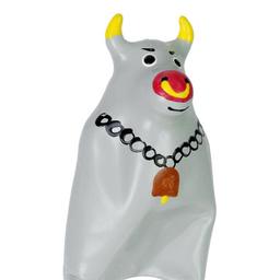 Obsenza - Preservativo decorativo pintado a mano toro gris modelo xl - Image 1