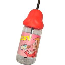 Obsenza - Red Penis-Shaped Baby Bottle for Bachelor and Themed Parties - 60ml - Image 1