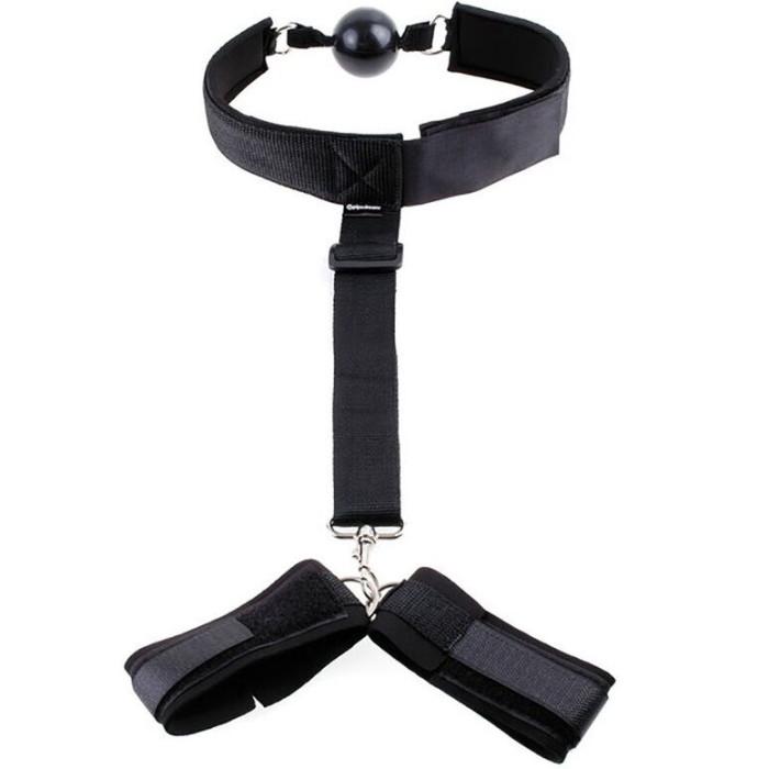 Obsenza - Bâillon en Néoprène avec Manchettes OHMAMA pour Fetish et BDSM - Image 1