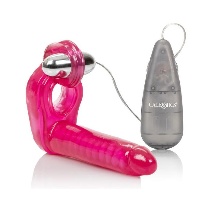 Obsenza - Calexotics Triplo Stimolatore Intenso per Doppia Penetrazione e Stimolazione Vibratoria - Rosa - Image 1