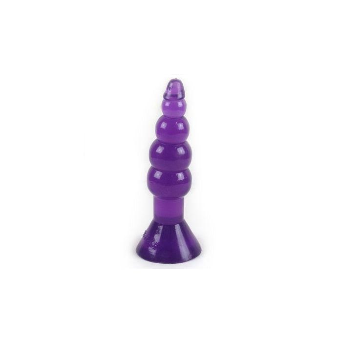Obsenza - Plug Anal Ondulé Lilas 17 cm - Confort et Plaisir BAILE - Image 1