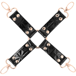 Obsenza&#x20;-&#x20;Begme&#x20;Vegan&#x20;Leather&#x20;Hog&#x20;Tie&#x20;for&#x20;BDSM&#x20;Submission&#x20;-&#x20;Black&#x20;-&#x20;Image&#x20;1