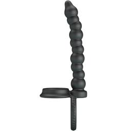 Obsenza - Anel de Pénis Dillion com Vibração Dupla para Penetração Intensa - Preto - Image 1