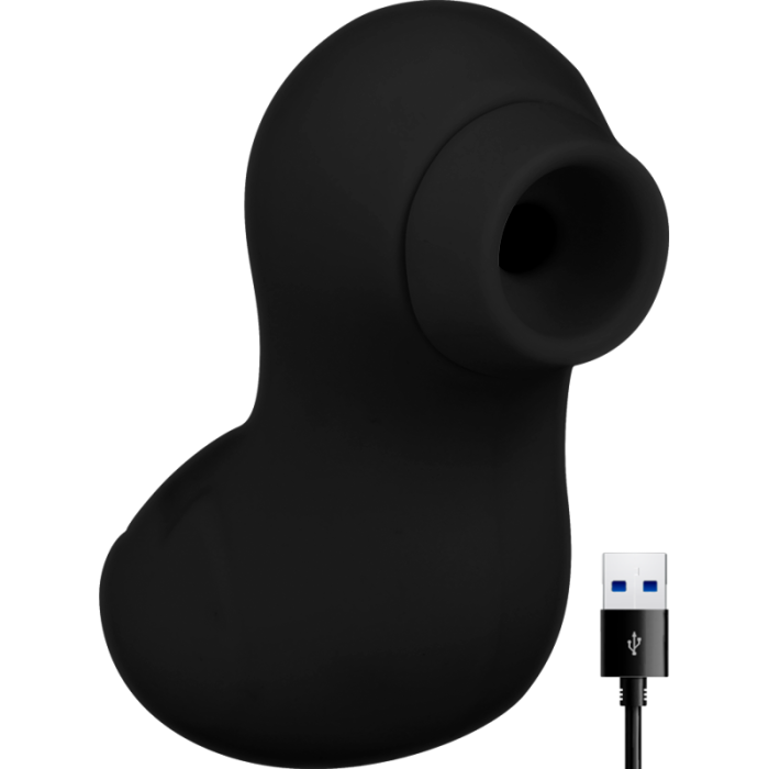Obsenza - My Duck Rechargeable Black Clitoral Stimulator - OHMAMA - Black - Image 1