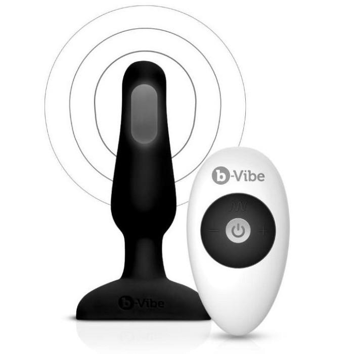 Obsenza - B-VIBE Novice Remote Control Anal Plug for Beginners - Black - Image 1