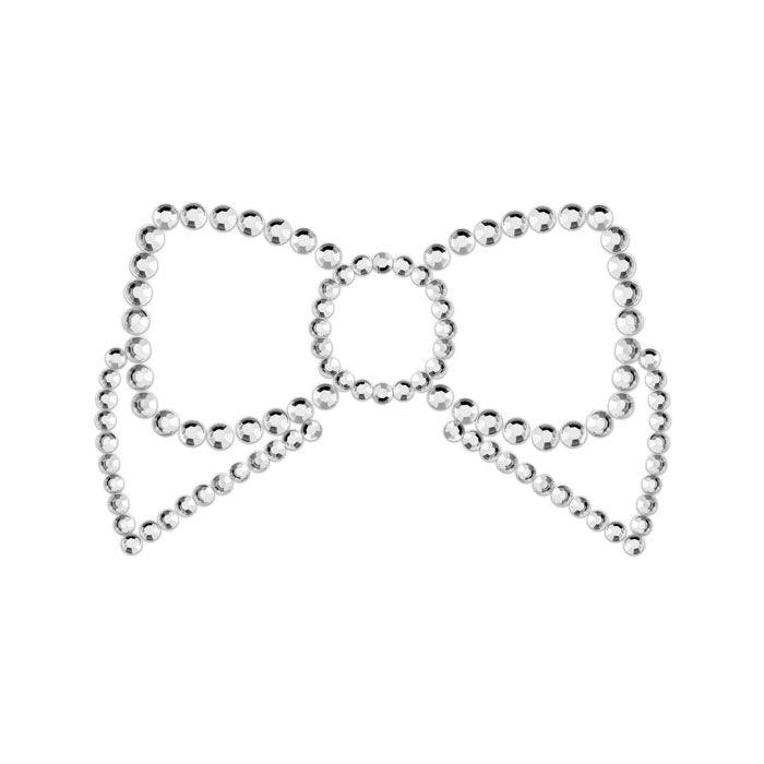 Obsenza - Copri Capezzoli Argento Mimi Bow - Eleganza Sensuale Bijoux - OS - Image 1