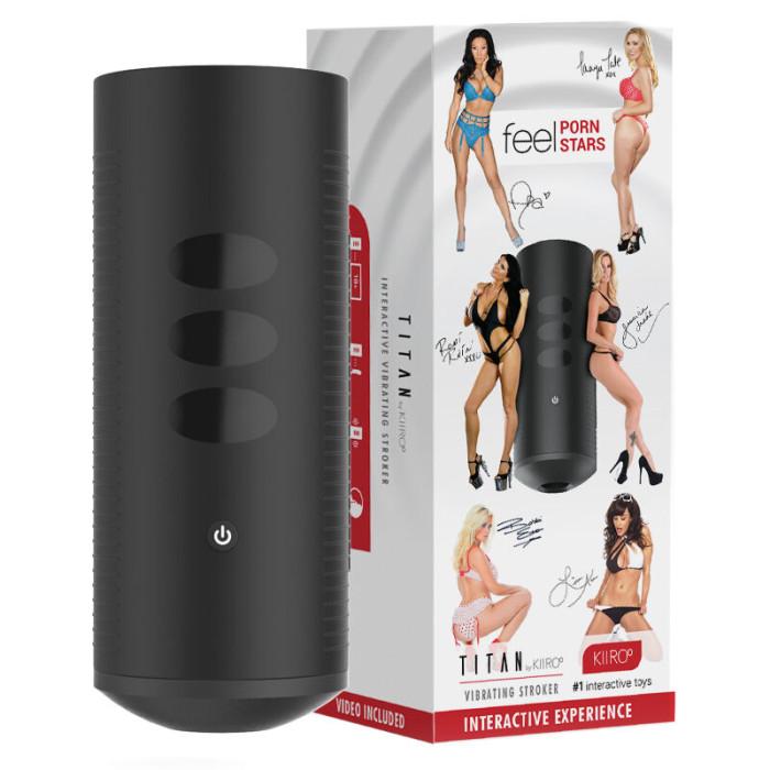 Obsenza - Titan Experience Interactive Male Masturbator with Touch-Sensitive Vibration System - Image 1
