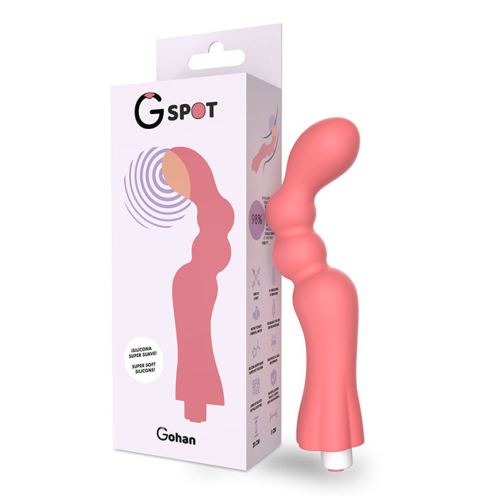 Obsenza - G-SPOT Gohan Vibrator – Wiederaufladbarer G-Punkt Stimulator - Rot - Image 1