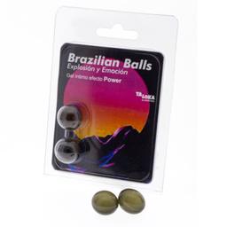 Obsenza - Diverty Sex Taloka - 2 Brasilianische Kugeln mit Krafteffekt und aufregendem Gel - Image 1