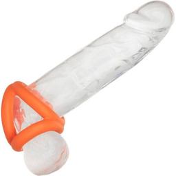 Obsenza - CalExotics Alpha Tri-Ring: Elastischer Dreifachring für intensives Erlebnis - Orange - Image 1