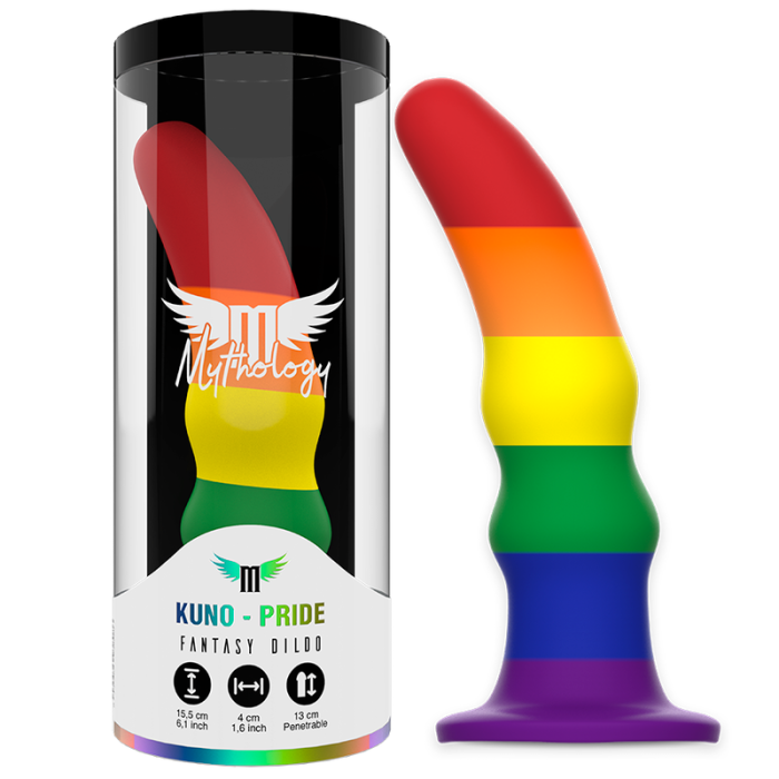 Obsenza - Dildo Mythology Kuno Pride M con Diseño Pride y Base Fuerte - Image 1