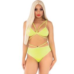 Obsenza - Conjunto Sedutor de Top e Calça com Alças Leg Avenue - OS - Image 1