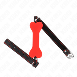 Obsenza - Gag Os Rouge 12 cm pour Soumission et Silence - KINK - Rouge - Image 1