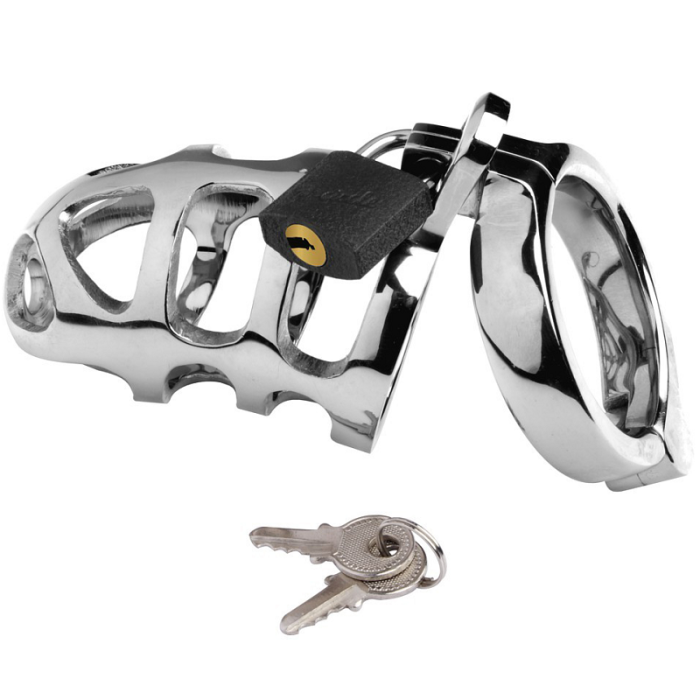 Obsenza - Anello di Castità Metallico con Gabbia e Anelli Intercambiabili - Image 1