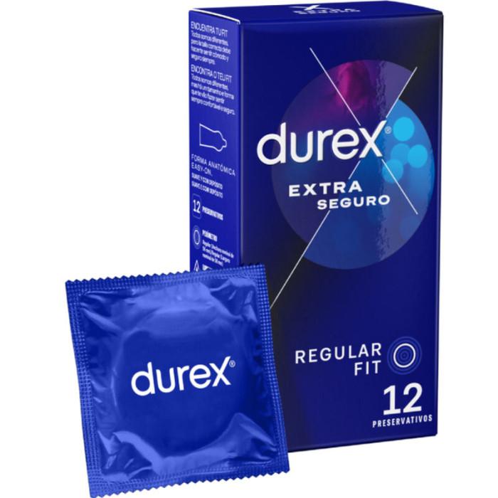 Obsenza - Durex Extra Seguro - Preservativos 12 Unidades Confortáveis - Image 1