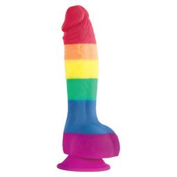 Obsenza - PRIDE LGBT Flagge Dildo 15 cm – Regenbogenfarben für Stolz und Genuss - Image 1