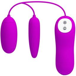 Obsenza - PRETTY LOVE Irma Doppelvibrierendes Ei mit 12 Vibrationsfunktionen - Lila - Image 1