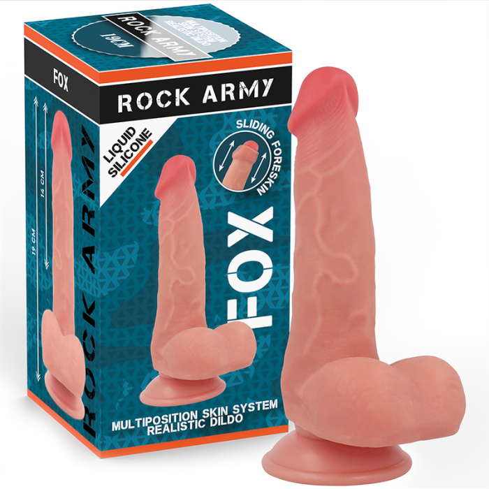 Obsenza - Dildo Realista Fox de Silicona Líquida Dual Density 19 cm - Image 1