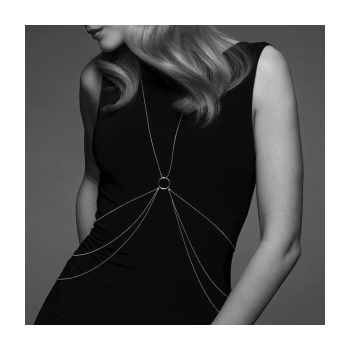 Obsenza - Elegant Silver Metal Body Chains 8 for Seductive Looks - OS - Image 1