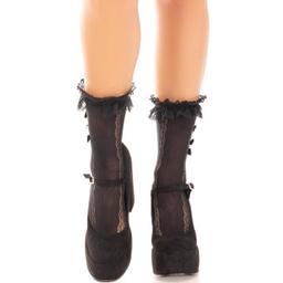 Obsenza - Chaussettes à Volants en Dentelle Élégantes pour Femmes - TU - Image 1