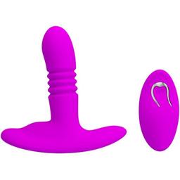 Obsenza - Plug Anal Vibrant Heather avec Ventouse et Télécommande - Image 1
