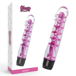 Obsenza - Glossy Lenny Vibrator Pink – Ergonomic Rabbit Vibrator with Multiple Speeds - Image 1