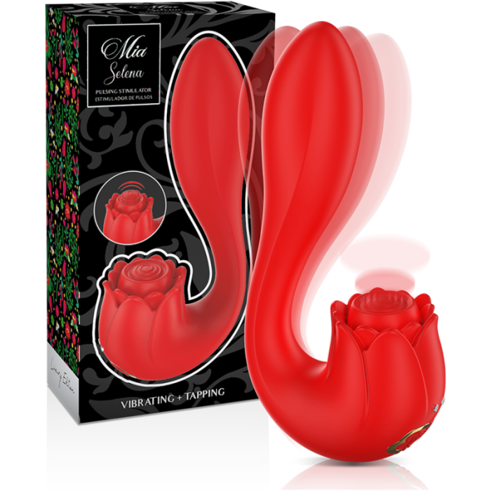 Obsenza - Stimulateur Vibrant Selena Tapping Rouge pour Un Plaisir Intense - Rouge - Image 1