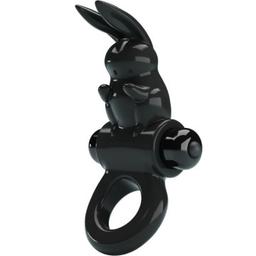 Obsenza - Anel Vibrador Coelho Excitante com 10 Vibrações Preto - Preto - Image 1