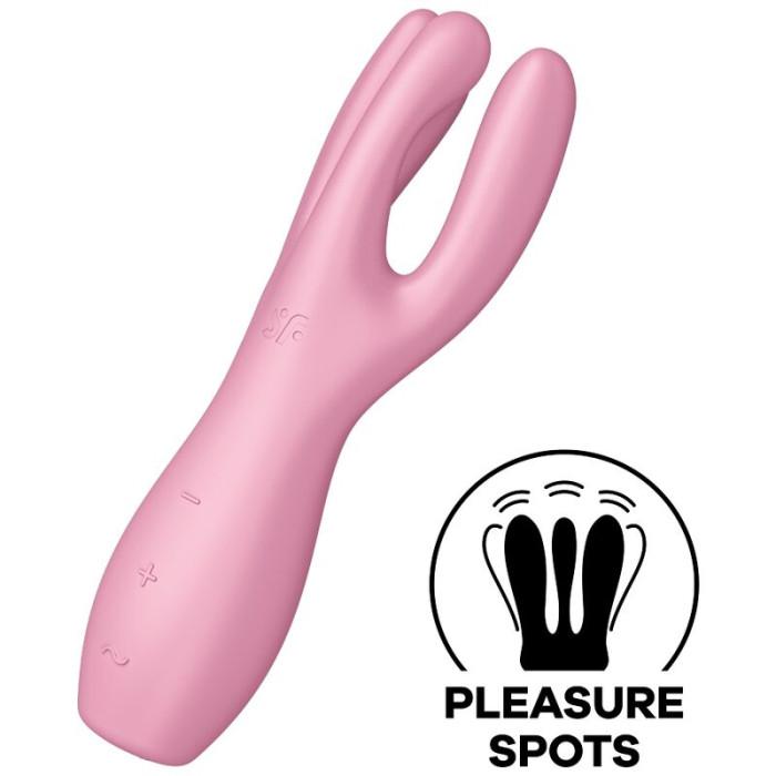 Obsenza - Satisfyer Threesome 3 Vibrator für intensive Klitoris- und Schamlippenstimulation - Image 1