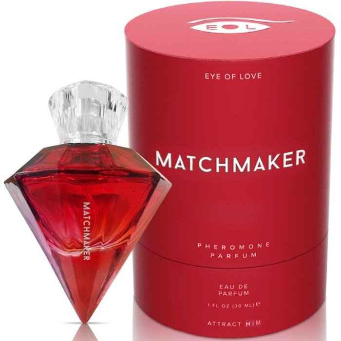 Obsenza - Matchmaker Red Diamond Pheromone Perfume to Attract Him with Elegant Crystal Design - 30ml - Image 1
