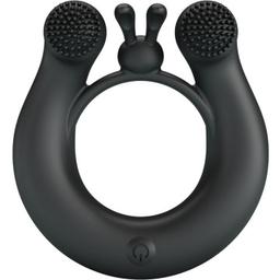 Obsenza - Anillo Vibrador Dahlia con Estimulador de Clítoris y 12 Modos de Vibración - Negro - Image 1