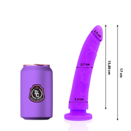 Obsenza - Vibrador Silicone Lilás 17cm x 3cm - DELTACLUB - Lilás - Image 1