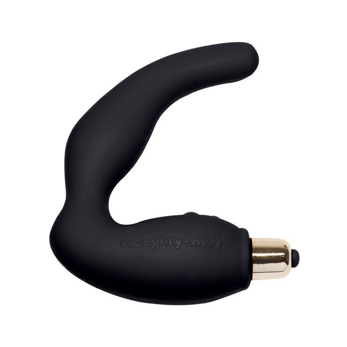 Obsenza - Naughty-Boy 7-Speed Male G-Spot Massager by Rocks-Off - Black - Image 1