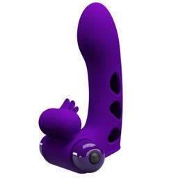 Obsenza - Vibrador de Manga para Dedo Orlando de Pretty Love - Violeta - Image 1