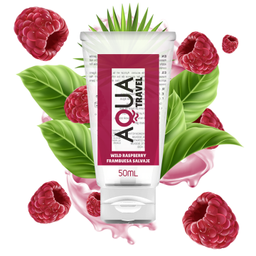 Obsenza - Wild Raspberry Water-Based Lubricant by AQUA – Travel-Friendly &amp; Delicious - Image 1