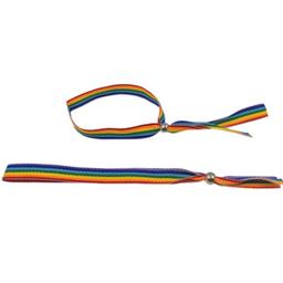 Obsenza - Pulsera de Bolas Plateada con Bandera LGBT Pride - Image 1
