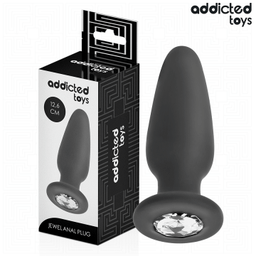 Obsenza - Anal plug with jewel silicone size l 12.6 cm - Image 1