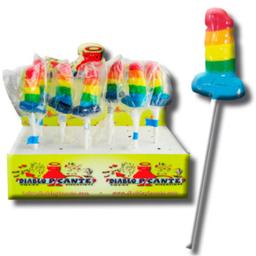 Obsenza - Pene Gommoso Lecca-Lecca LGBT Pride – Gusto Frutta Assortita - Image 1